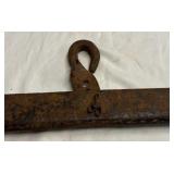 Vintage Iron Log Chain Hook Bar