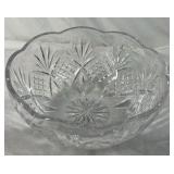 Vintage Scalloped Cut Glass Bowls