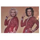 Framed Print – Twin Figures in Red Sequined Gowns
