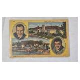 Lot of Vintage Postcards – Mid-Century Homes with Celebrity Portraits