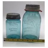 Vintage Ball Perfect Mason Aqua Canning Jars