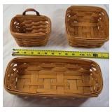 Longaberger Handwoven Baskets – Assorted Picnic and Serving Styles