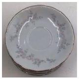 Vintage Arita China Dinner Plates and Saucers – Floral Sprig Pattern