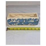 Vintage Brayton Laguna Planter – Blue Fruit and Leaf Relief