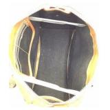 Dooney & Bourke All-Weather Leather Tote – Navy Pebbled with Tan Trim