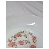 Vintage Fire-King Ware Milk Glass Dishes – Pink Floral Pattern