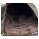 Vintage Leather Backpack – Dark Brown Pebbled Leather with Flap and Zipper