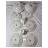 Noritake Tulane Ivory China Dinner Plates