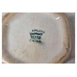 Vintage Porcelain Creamer – Blue Rim with Gold Accents Erling Krage Norway