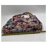 Vintage Coach Tote Bag – Multicolor Psychedelic Poppy Print Nylon with Pouch