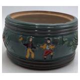 Vintage German Folk Art Lidded Bowl – Mid-20th Century