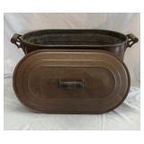 Vintage Copper Tub with Lid
