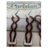 Parisian Hair Barrettes with Perfume Bottle