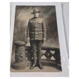 Vintage Mounted Photographs and Folder – Early 20th-Century Family and Military Portraits
