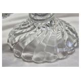 Vintage Crystal Candelabra Pair – Three-Arm with Twisted Branches