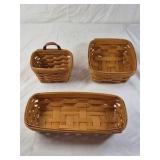 Longaberger Handwoven Baskets – Assorted Picnic and Serving Styles