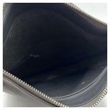 Vintage Leather Shoulder Bag – Coach with Zip Top and Adjustable Strap