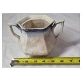 Vintage Porcelain Creamer – Blue Rim with Gold Accents Erling Krage Norway