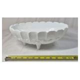 Fenton Milk Glass Bowls – Ruffled and Grape Pattern