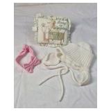 Vintage Baby Blanket and Accessories