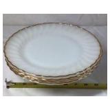 Vintage Anchor Hocking Fire-King Milk Glass Dinnerware Set