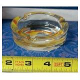 Vintage Amber Glass Ashtray – Camel Lights Ashtray