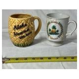 Vintage Hawaii Themed Mugs