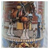 1987 Budweiser Stein – National Historical Landmark Series Clydesdale Stables Description: Ceramic beer
