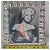 Framed Marilyn Monroe Photo – Silver Textured Frame by International Silver Company