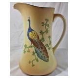 Vintage Earthenware Pitcher and Basin – Peacock Design E.P.Co. Stoke-on-Trent England
