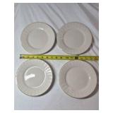 Noritake Tulane Ivory China Dinner Plates