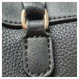 Fashion Nova Pebbled Satchel Bag – Black