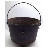 Vintage Cast Iron Cauldron Pot with Bail Handle