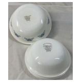Vintage Corelle and Fiesta Mixing Bowls and Plates