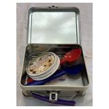 Vintage Tin Lunch Boxes and Car Bank