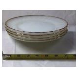 Vintage Anchor Hocking Fire-King Milk Glass Dinnerware Set