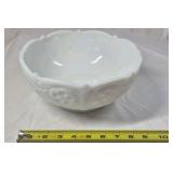 Fenton Milk Glass Bowls – Ruffled and Grape Pattern