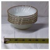 Vintage Anchor Hocking Fire-King Milk Glass Dinnerware Set