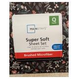 NEW MAINSTAYS SUPER SOFT SHEET SET BRUSHED MICROFIBER