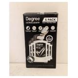 NEW DEGREE ULTRACLEAR PLUS DEODORANT 5PK