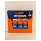 NEW MANDO WHOLE BODY DEODORANT PRO SPORT 3PK