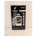 NEW DEGREE ULTRACLEAR PLUS DEODORANT 5PK