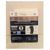 NEW COPPERFIT ELITE COMPRESSION KNEE SLEEVE L/XL 2PK