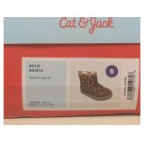 NEW CAT & JACK YOUTH ARLO BOOTS SIZE 6 BROWN