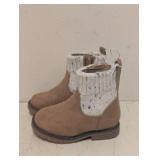 NEW CAT & JACK YOUTH EMMALINE BOOTS SIZE 5 COGNAC