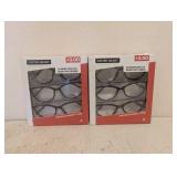 (2) NEW FOSTER GRANT +3.00 READING GLASSES 3PK