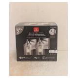 NEW GLOBE RECHARGEABLE SCONCES 2PK SILVER