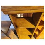 Stained Wood Book Case 14" x 10" x 34"