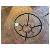 Glass Top / Metal Frame Dining Table 29 1/2" x 36"