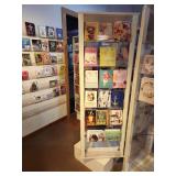 Plastic Retail Display Greeting Card Rack with Clear Plastic Shelves 21" x 21" x 70"
